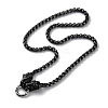 Ion Plating(IP) 304 Stainless Steel Box Chain Necklaces NJEW-P288-04AS-1