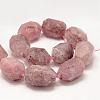 Natural Strawberry Quartz Beads Strands G-P134-29-2