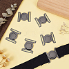 6 Sets Zinc Alloy Side Release Buckles FIND-BC0019-63B-4