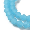 Imitation Jade Frosted Glass Bead Strands GLAA-F029-JM4mm-B03-3