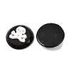 Natural Black Onyx(Dyed & Heated) with Natural White Shell Pendants SSHEL-B006-09-2