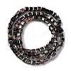 Electroplate Glass Beads Strands EGLA-H108-01A-HP04-4