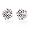 Alloy Stud Earring Findings PALLOY-N150-80P-2