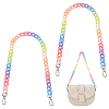 Rainbow Color Acrylic Curb Chain Bag Strap FIND-WH0143-47A-2