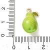 Alloy Enamel Pendants AL-CBA24A7-01G-06-3