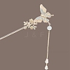 Alloy Enamel Hair Sticks for Women Girl PW-WG49782-01-4