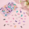 Olycraft 120Pcs 12 Styles Bowknot Resin Cabochons MRMJ-OC0002-90-5