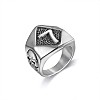 Punk Style 316L Stainless Steel Finger Rings for Men FS-WG96F45-06-3