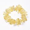 Natural Quartz Crystal Points Beads Strands G-K181-B05-2