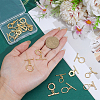18Pcs 9 Styles Brass Toggle Clasps KK-ME0003-86-3