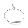 Non-Tarnish 304 Stainless Steel Box Chain Slider Bracelets LS-BJEW-M233-02P-1