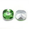 Pointed Back Glass Rhinestone Cabochons RGLA-T032-10x10mm-19-2