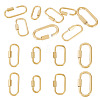 8Pcs 4 Styles 304 Stainless Steel Locking Carabiner STAS-TA0005-53-1
