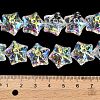 Electroplate Baking Paint Glass Beads Strands EGLA-K061-12A-6