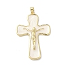 Brass Enamel Pendants KK-Z153-22G-2