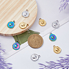 18Pcs 3 Colors Ion Plating(IP) 304 Stainless Steel Pendants Sets STAS-DC0014-12-4