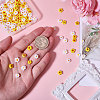 150Pcs 2 Colors Handmade Millefiori Glass Bead Strands LAMP-CA0001-14-3