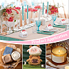 Cardboard Paper Hollow Out House Candy Boxes with Window and Red Polyester Ribbon CON-WH0816-003-3