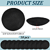 10Pcs Imitation Hemp Round Fascinator Hat Base for Millinery AJEW-BC0009-73-2