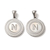 304 Stainless Steel Pendants STAS-I204-N-P-1