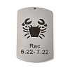 Non-Tarnish 304 Stainless Steel Pendants STAS-C098-01E-P-1