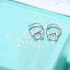 925 Sterling Silver Hoop Earrings EJEW-BB32619-5