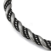 Viking 304 Stainless Steel Twisted Eagle Open Cuff Bangles for Men BJEW-U001-02AS-3