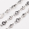 Tarnish Resistant 304 Stainless Steel Heart Chains X-CHS-K001-55-1