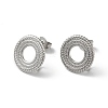 Non-Tarnish 304 Stainless Stud Earring Findings STAS-M314-01F-P-1