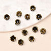 Brass Rhinestone Spacer Beads X-RB-A014-Z4mm-01AB-NF-4