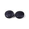 Synthetic Blue Goldstone Coin Beads G-Q601-36A-2