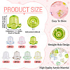 28Pcs 7 Colors Acrylic Bead Caps for Wind Chimes Making TACR-TA0001-70-4