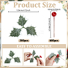600Pcs Foam Artificial Red Holly Berries Model AJEW-GO0004-35-2