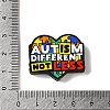 Autism Theme Silicone Focal  Beads SIL-G011-10E-3