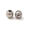 Non-Tarnish 304 Stainless Steel Round Seamed Beads A-STAS-R032-3mm-01-3