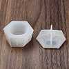 Hexagon DIY Silicone Candle Holder Molds DIY-Q037-01A-4