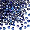 2 Strand Natural Lapis Lazuli Round Bead Strands G-OC0002-28-1