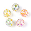 Printed Transparent Acrylic Beads MACR-T048-09-1