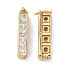 925 Sterling Silver Cubic Zirconia Twister Clasps STER-WH0007-28A-G-1