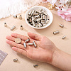 54Pcs 9 Styles Alloy Cord End FIND-TA0008-08-6