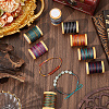 8 Rolls 8 Colors 12-Ply Polyester Thread Cord DIY-SP0003-80A-3