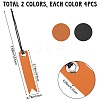8Pcs 2 Colors Leather Bookmarks AJEW-CP0007-57-2