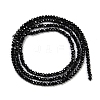 Natural Black Spinel Beads Strands X-G-P553-F08-01-2