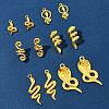 12Pcs 6 Styles Alloy Pendants FIND-FS0003-54-7