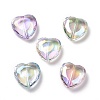UV Plating Rainbow Iridescent Acrylic Beads PACR-H001-10-1