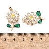 Brass Micro Pave Cubic Zirconia Rotatable Pendants KK-A287-02G-3