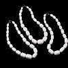 Opaque Glass Graduated Beaded Necklaces NJEW-F120-B01-2