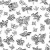 120Pcs 12 Styles Tibetan Style Alloy Charms TIBEP-CJ0001-99-3