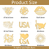 9Pcs Nickel Custom Self-adhesive Picture Stickers DIY-WH0450-182-2