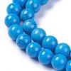 Synthetic Turquoise Beads Strands G-E525-8mm-15-3